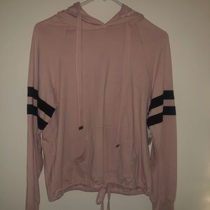 pink lightweight sweatshirt